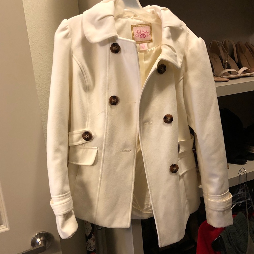 Women’s White Peacoat